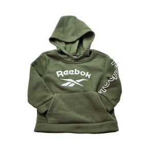 Reebok Hooded Pullover, 2T, Green